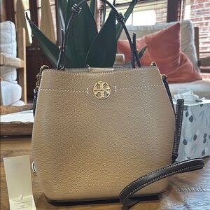 Tory Burch Tan Leather Tote Bag